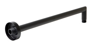 ALFI brand ABSA16R-BM Black Matte 16" Round Wall Shower Arm