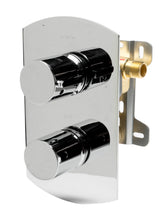 Load image into Gallery viewer, ALFI brand AB3809-PC Polished Chrome Round Knob 1 Way Thermostatic Shower Mixer