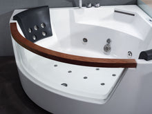 Load image into Gallery viewer, EAGO AM197ETL 5 ft Clear Rounded Corner Acrylic Whirlpool Bathtub for Two