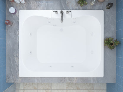 Atlantis Whirlpools Neptune 40 x 60 Rectangular Whirlpool Jetted Bathtub