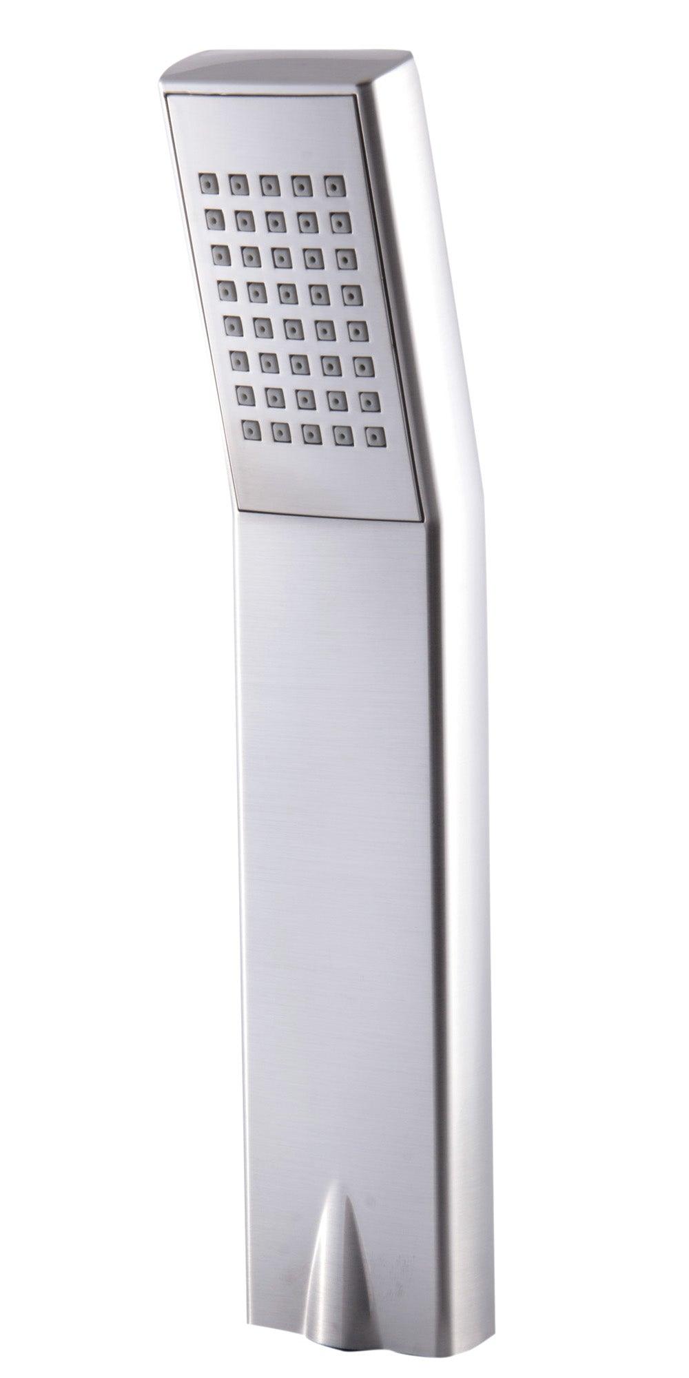 ALFI brand AB2464-BN Brushed Nickel Deck Mounted 3 Hole Tub Filler & Shower Head