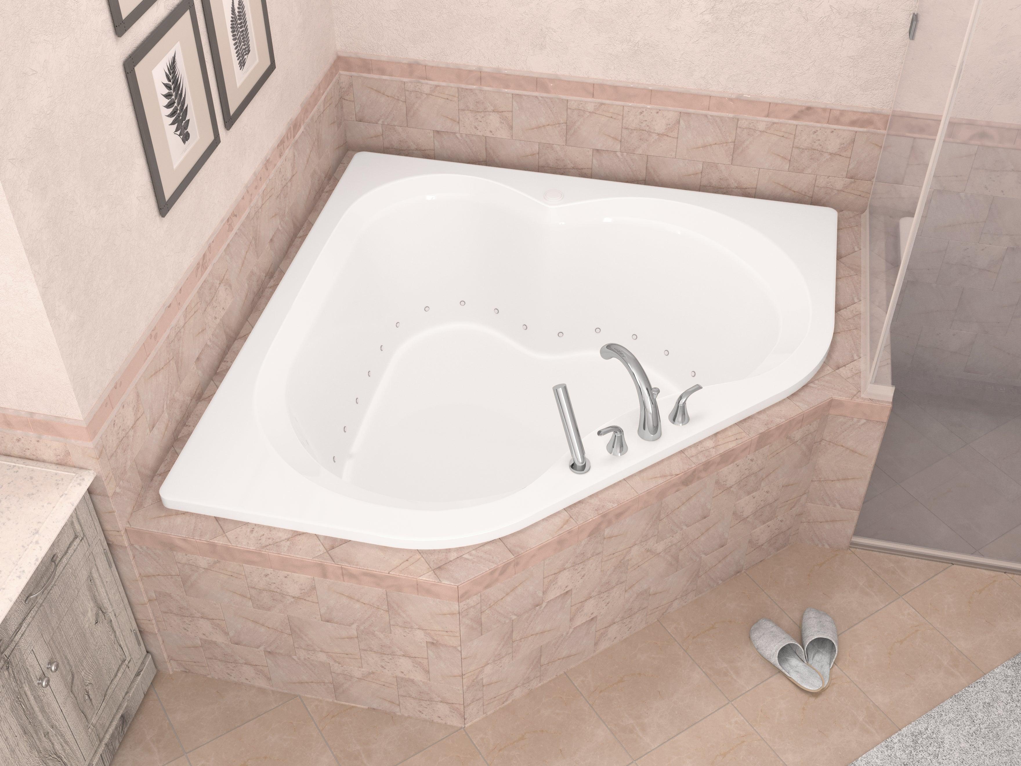 Atlantis Whirlpools Cascade 60 x 60 Corner Air Jetted Bathtub