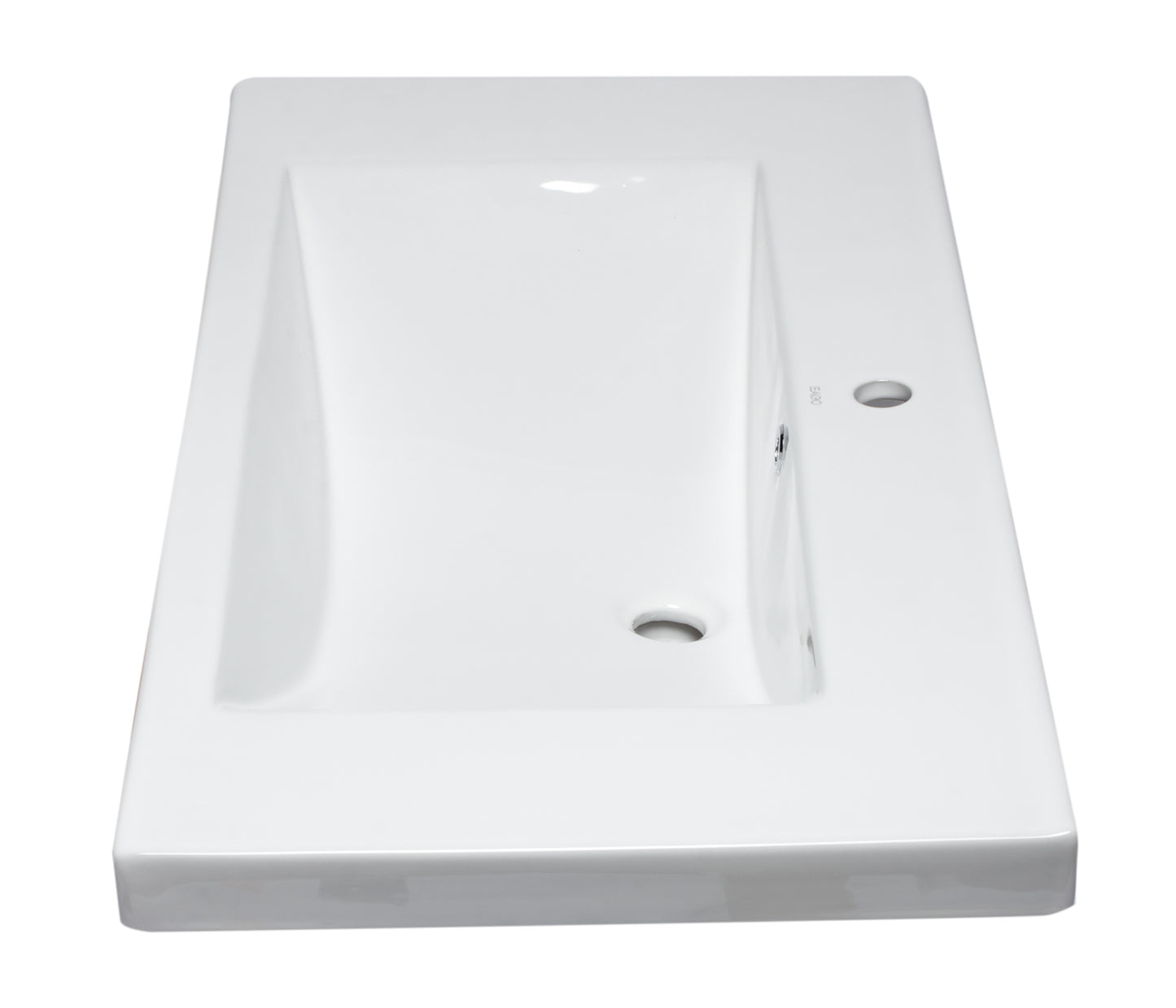 EAGO BH002 White Ceramic 40"x19" Rectangular Drop In Sink