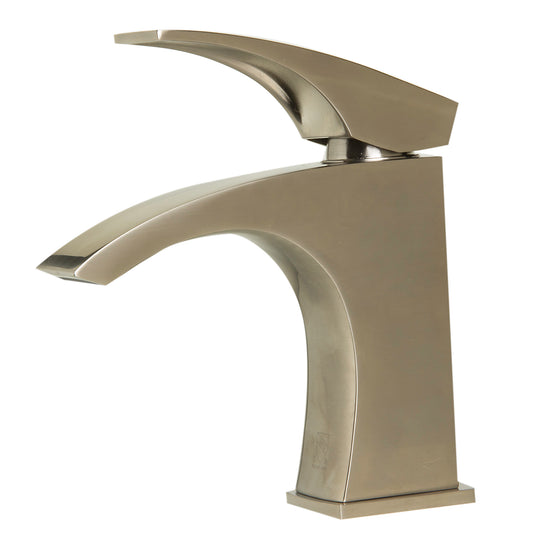 ALFI brand AB1586-BN Brushed Nickel Single Lever Bathroom Faucet