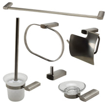 Load image into Gallery viewer, ALFI brand AB9503-BN Brushed Nickel 6 Piece Matching Bathroom Accessory Set