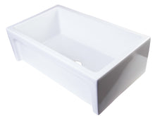 Load image into Gallery viewer, ALFI brand AB3018ARCH-W  30&quot; White Arched Apron Thick Wall Fireclay Single Bowl Farm Sink