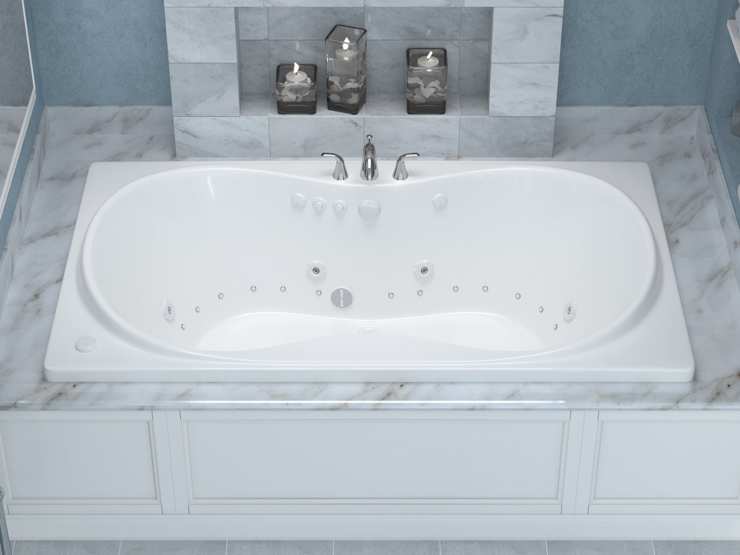 Atlantis Whirlpools Whisper 36 x 72 Rectangular Air & Whirlpool Jetted Bathtub