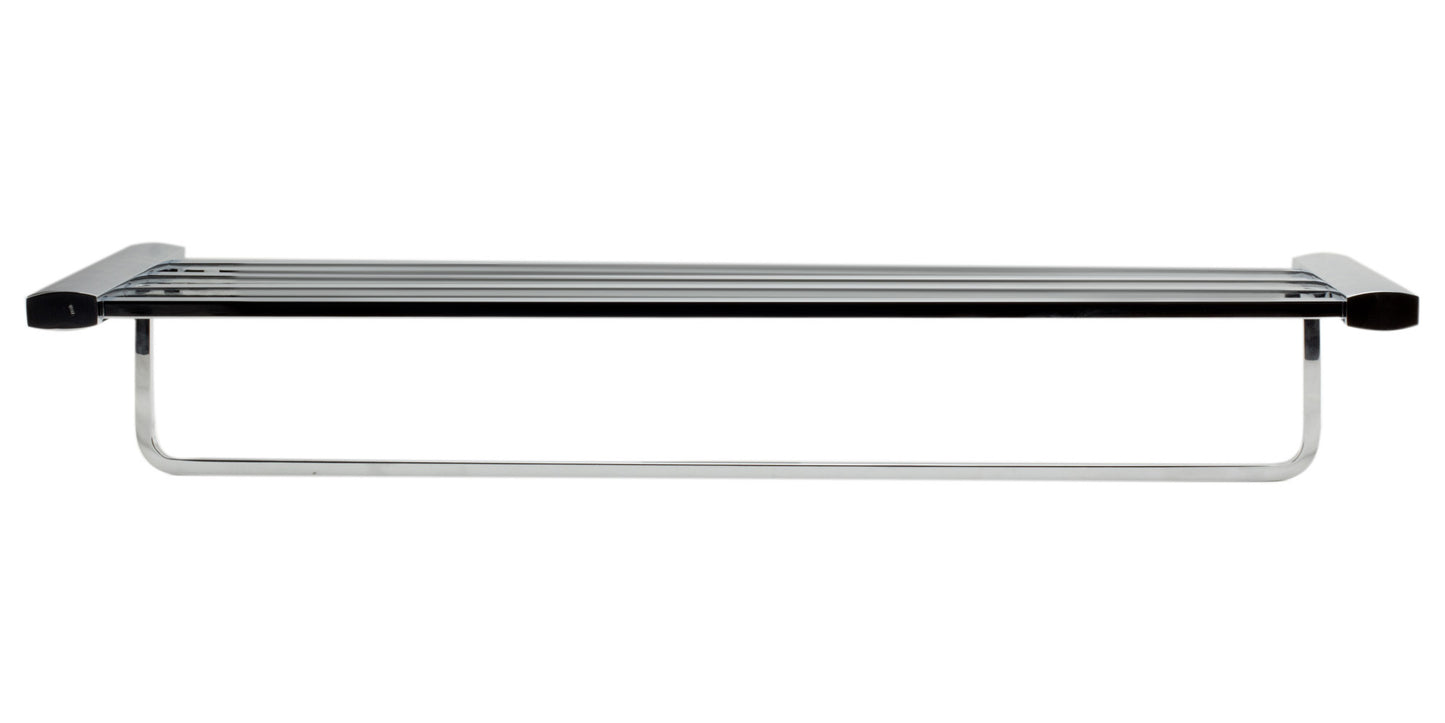 ALFI brand AB9539-PC Polished Chrome 24 inch Towel Bar & Shelf Bathroom Accessory