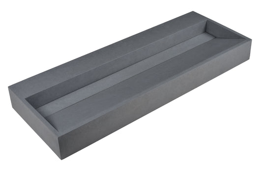 ALFI brand ABCO48TR 48" Solid Concrete Trough Sink for the Bathroom