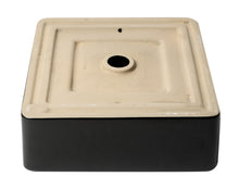 Load image into Gallery viewer, ALFI brand ABC903-BM Black Matte 16&quot; Modern Square Above Mount Ceramic Sink