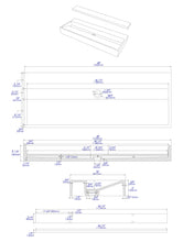 Load image into Gallery viewer, ALFI brand ABCO48TR 48&quot; Solid Concrete Trough Sink for the Bathroom