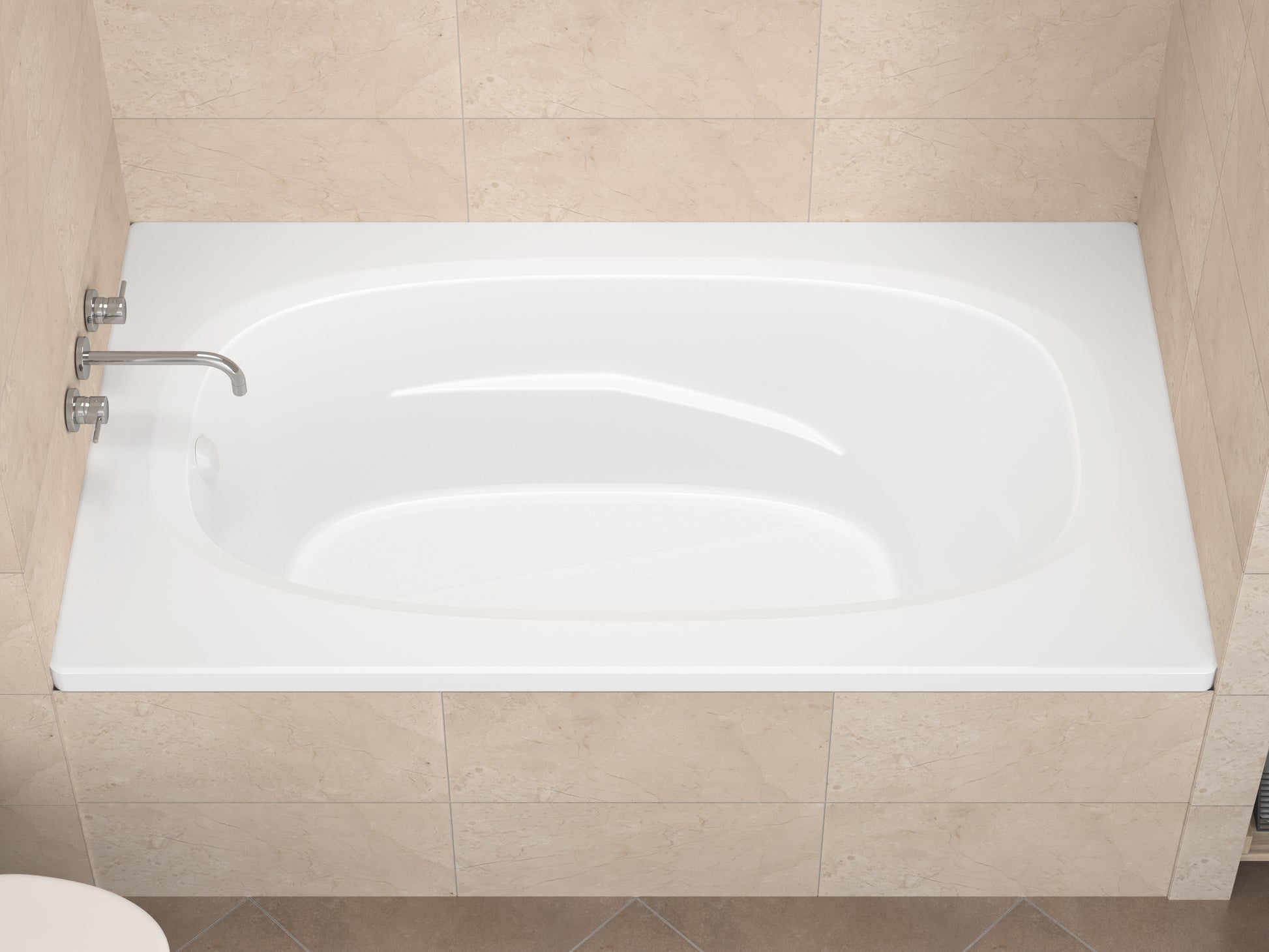 Atlantis Whirlpools Polaris 42 x 66 Rectangular Soaking Bathtub