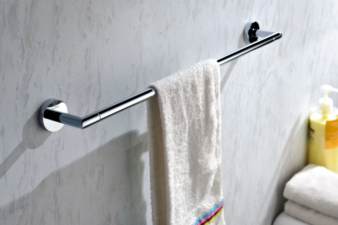 Caster 2 Series 23.07 in. Towel Bar in Polished Chrome