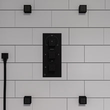 Load image into Gallery viewer, ALFI brand AB3820-BM Black Matte 2&quot; Square Adjustable Shower Body Spray