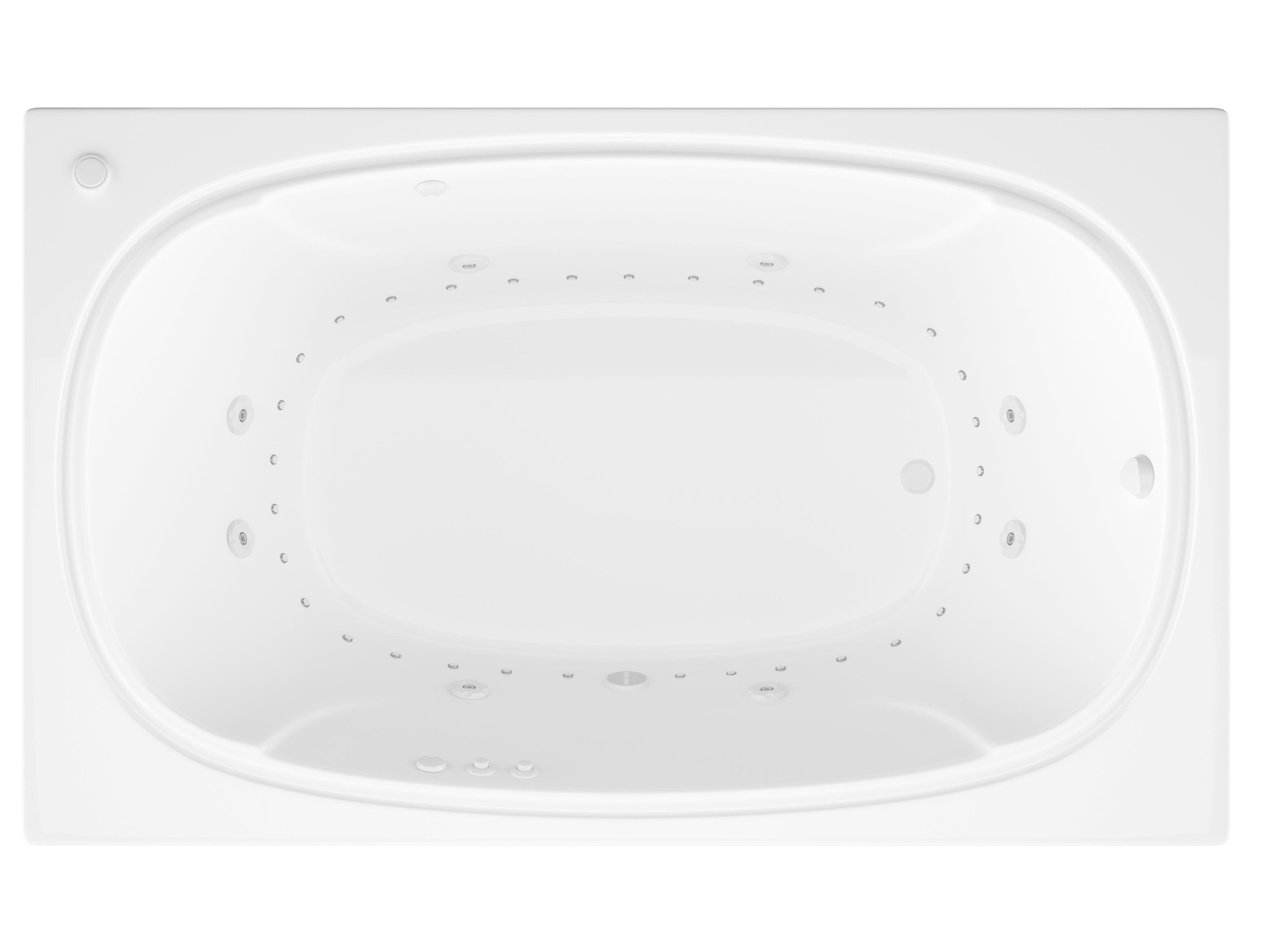Atlantis Whirlpools Charleston 48 x 72 Rectangular Air & Whirlpool Jetted Bathtub