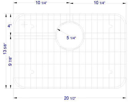 ALFI brand GR503 Solid Stainless Steel Kitchen Sink Grid