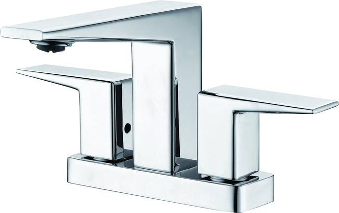 ALFI brand AB1020-PC Polished Chrome Two-Handle 4'' Centerset Bathroom Faucet