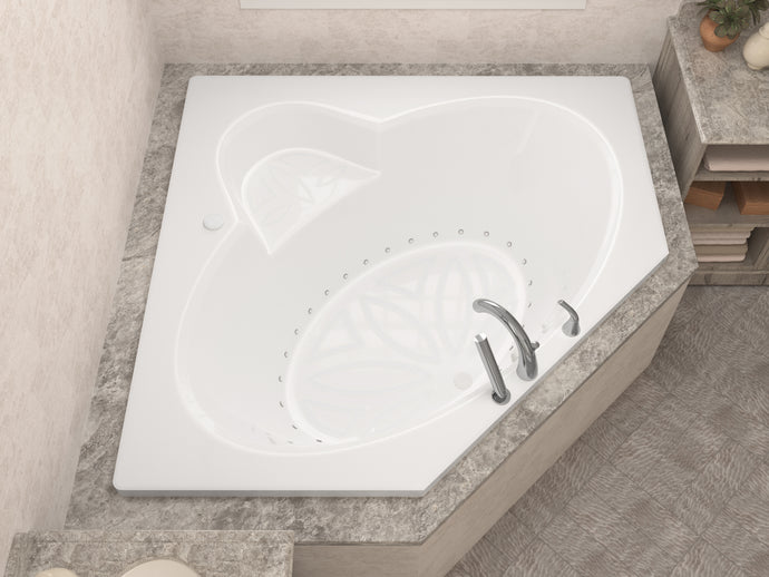 Atlantis Whirlpools Sublime 60 x 60 Corner Air Jetted Bathtub