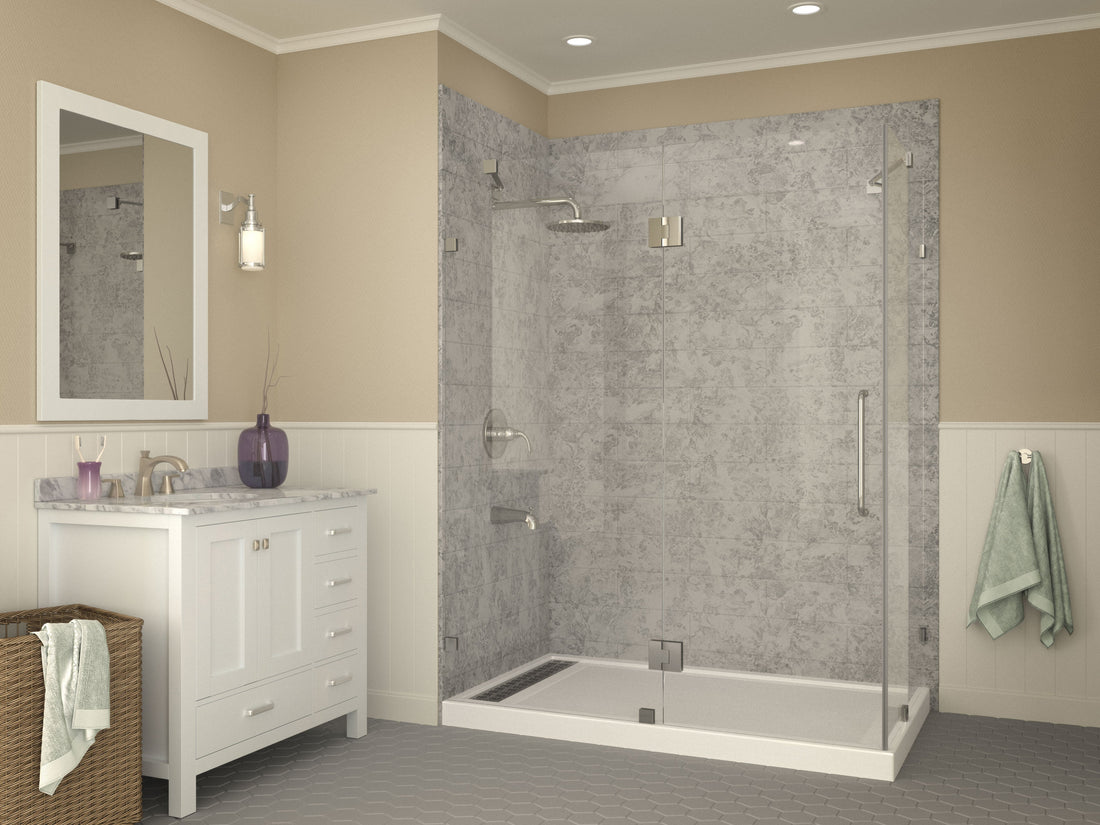 Field Series 36 in. x 60 in. Double Threshold Shower Base in White