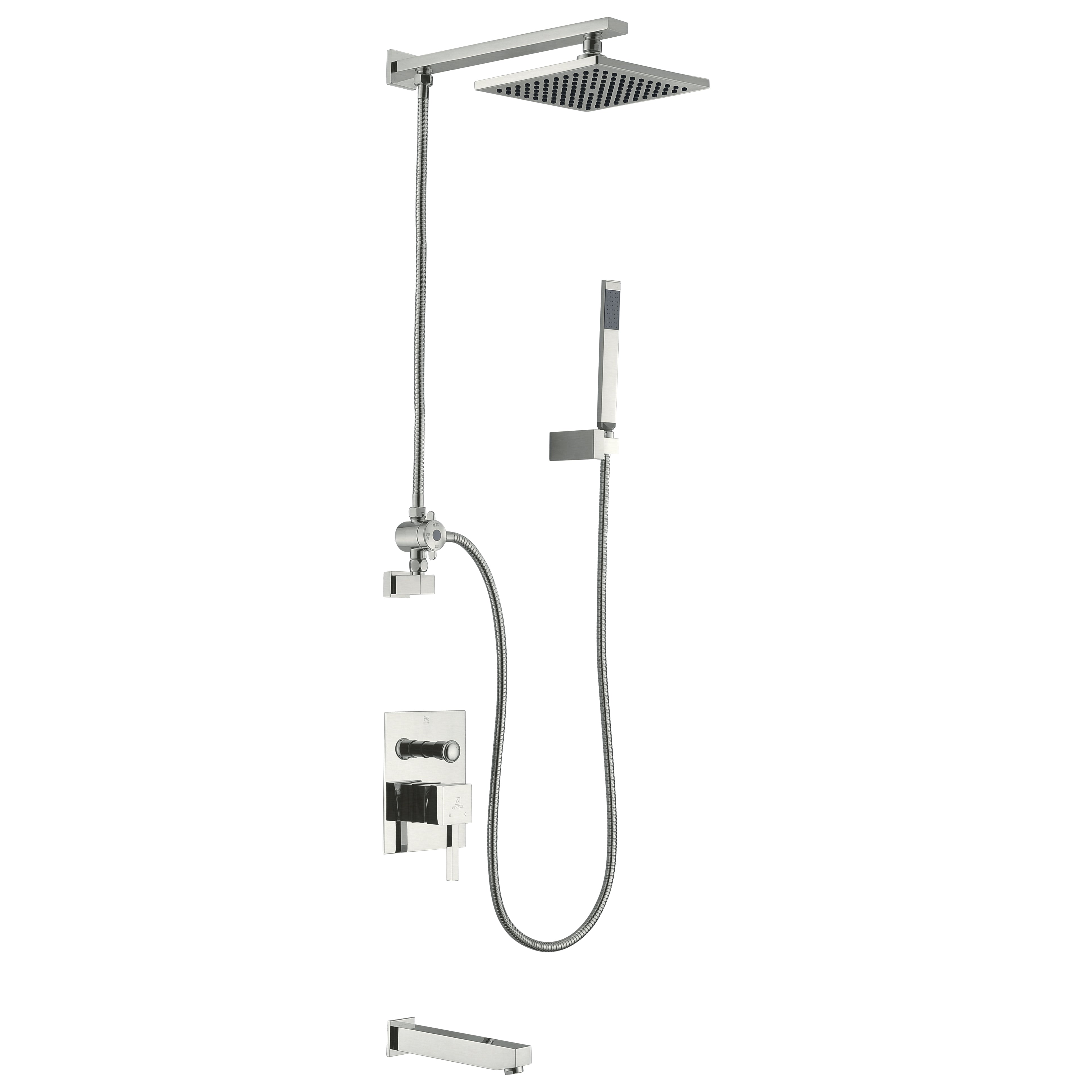 Byne 1-Handle 1-Spray Tub and Shower Faucet with Sprayer Wand