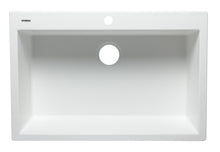 Load image into Gallery viewer, ALFI brand AB3322DI-W White 33&quot; Single Bowl Drop In Granite Composite Kitchen Sink