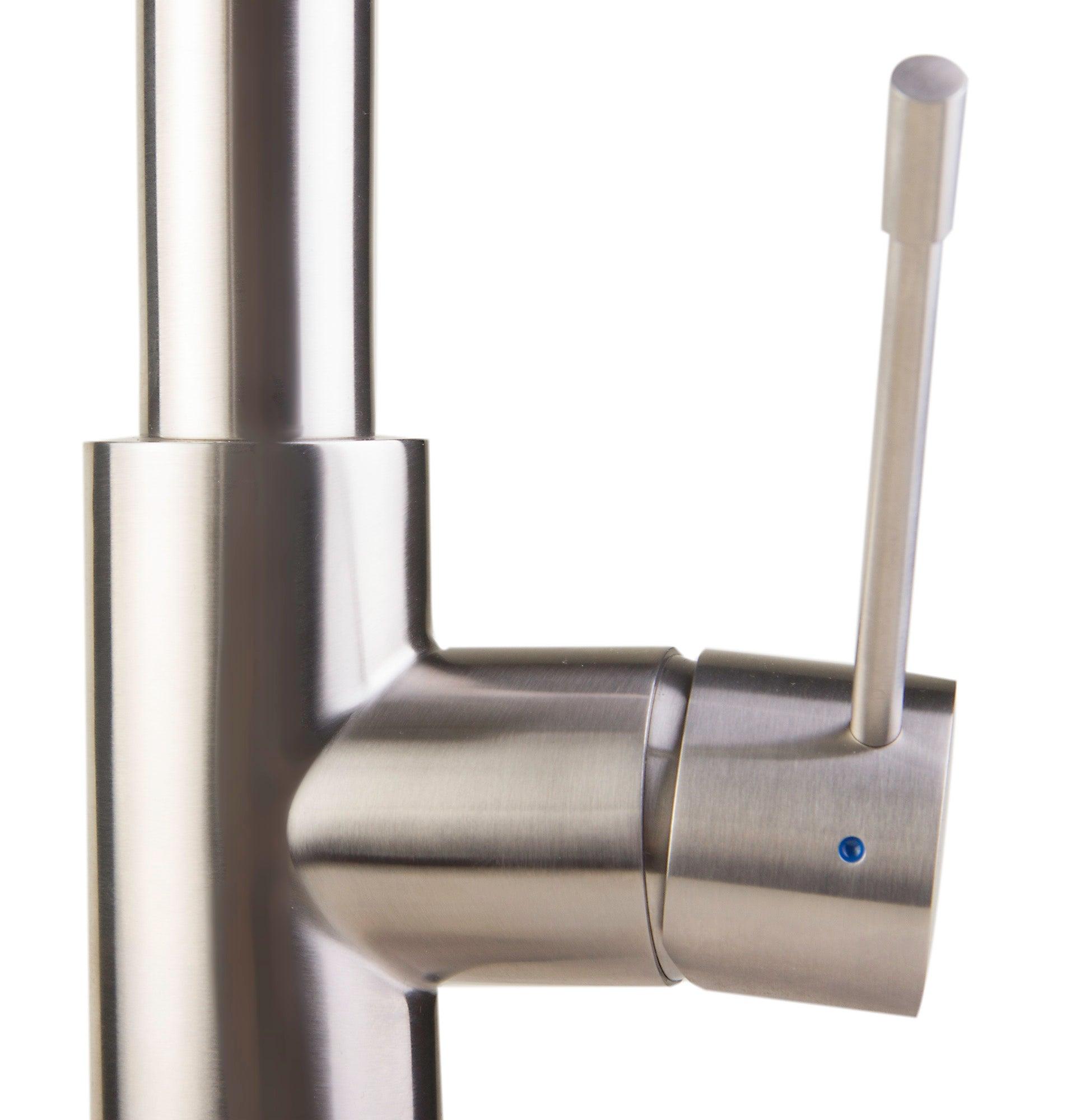 ALFI brand AB2015 Brushed Gooseneck Single Hole Faucet