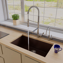 Load image into Gallery viewer, ALFI brand AB3322UM-C Chocolate 33&quot; Single Bowl Undermount Granite Composite Kitchen Sink