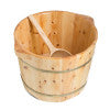 ALFI brand AB6604 Round Wooden Cedar Foot Soaking Tub