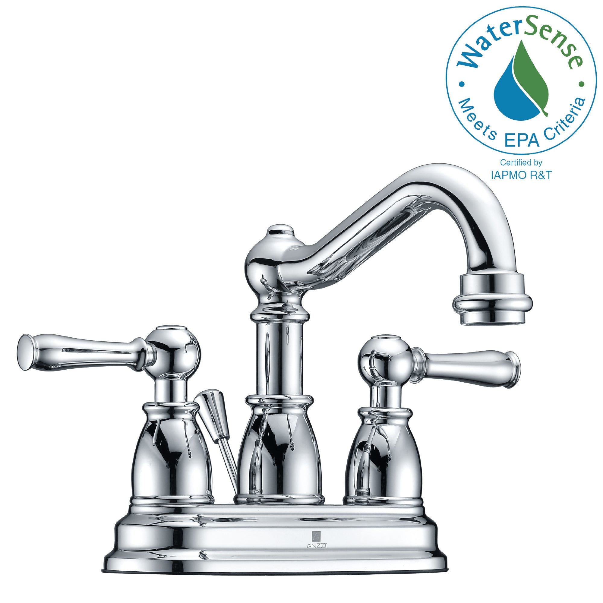 Edge Series 4 in. Centerset 2-Handle Mid-Arc Bathroom Faucet in Polished Chrome