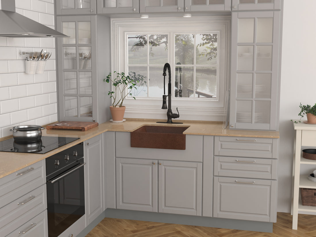 Tidal 19 in. Handmade Vessel Sink in Hammered Antique Copper