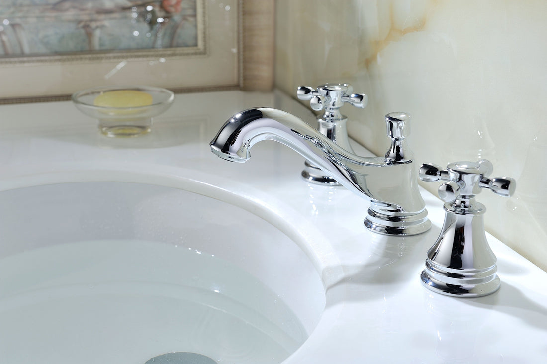 Melody Series 8 in. Widespread 2-Handle Mid-Arc Bathroom Faucet