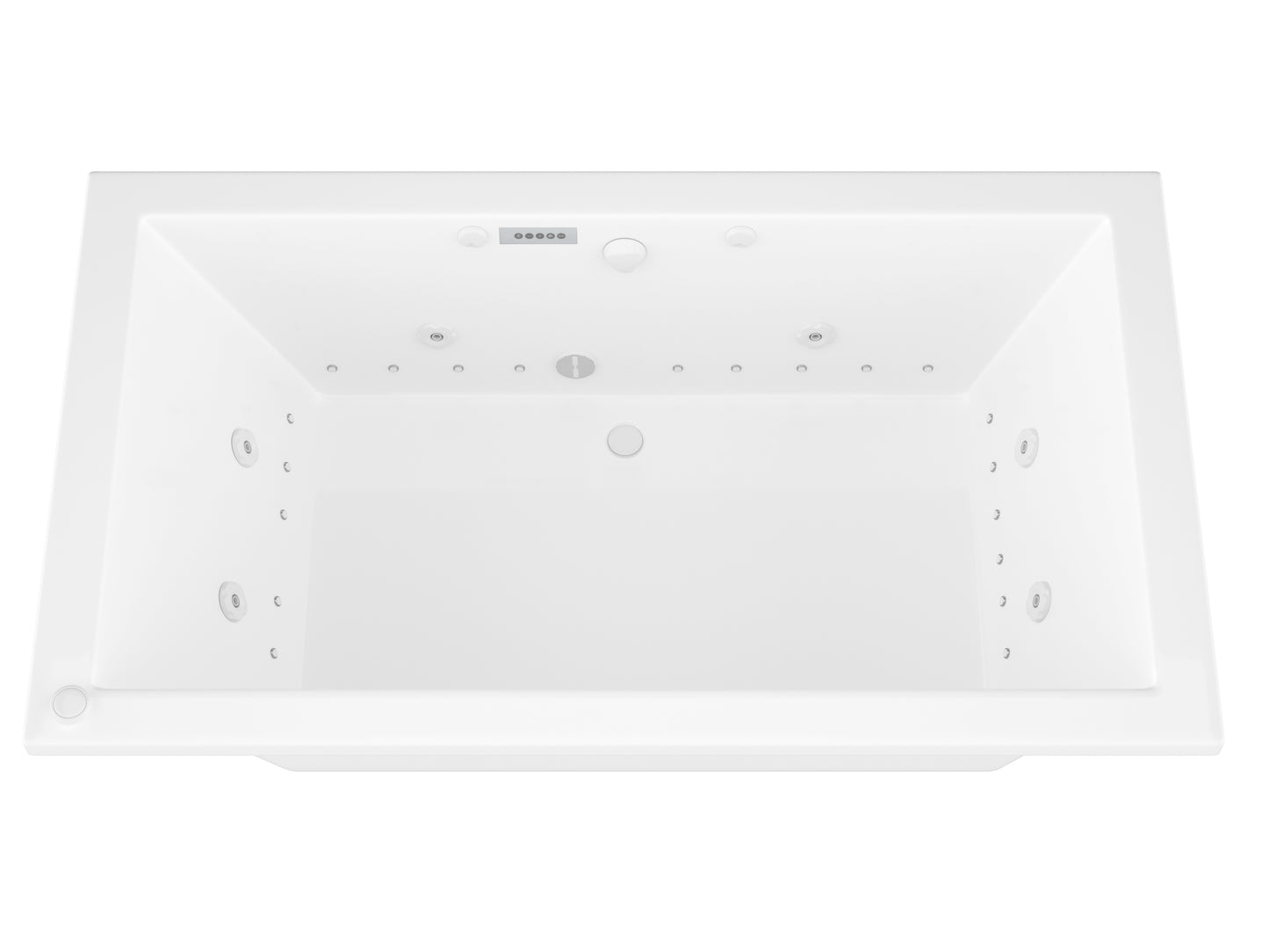 Atlantis Whirlpools Venetian Deluxe Series 41.625 x 72in. Air and Whirlpool Jetted Bathtub in White