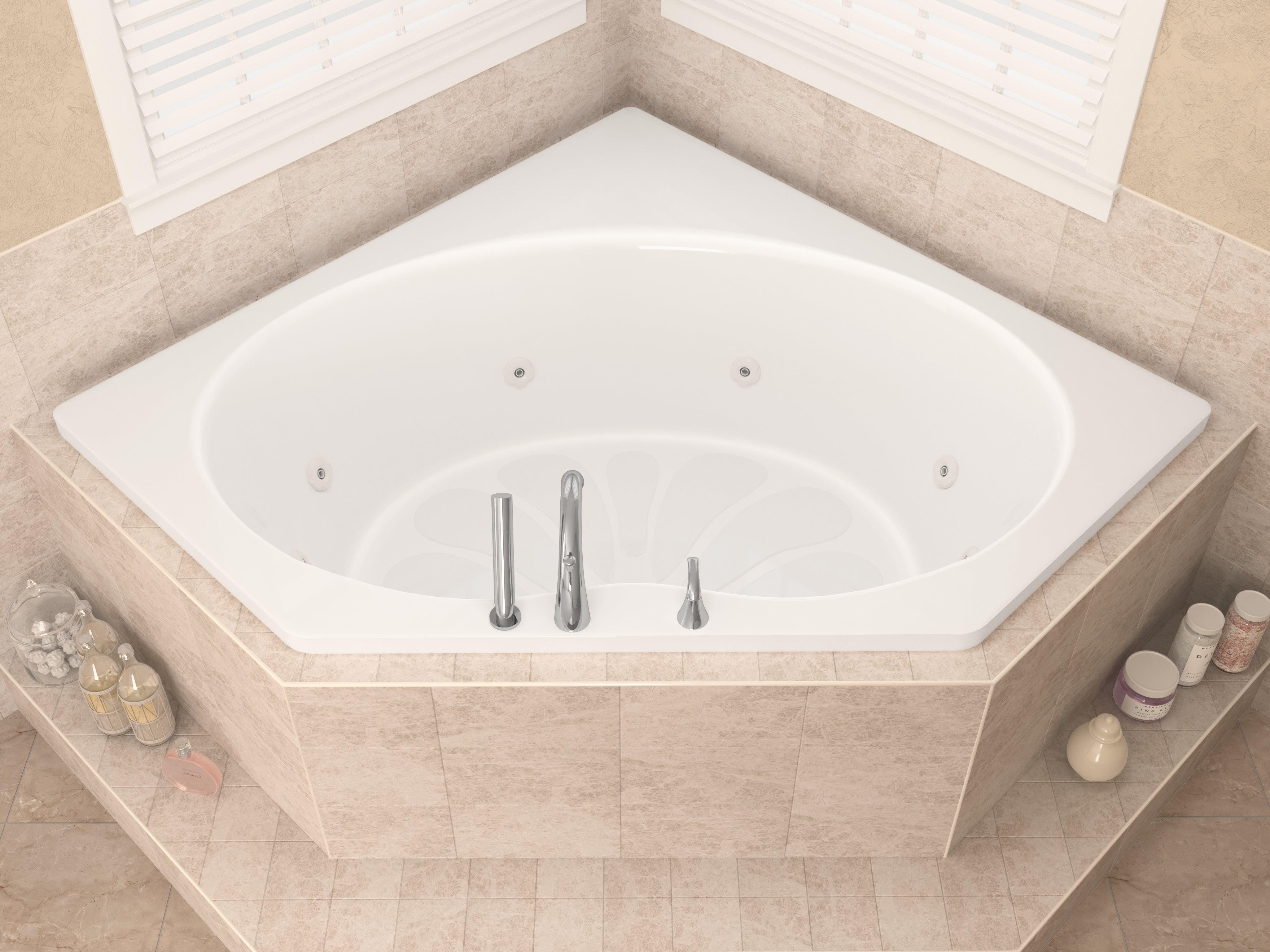 Atlantis Whirlpools Eclipse 60 x 60 Corner Whirlpool Jetted Bathtub