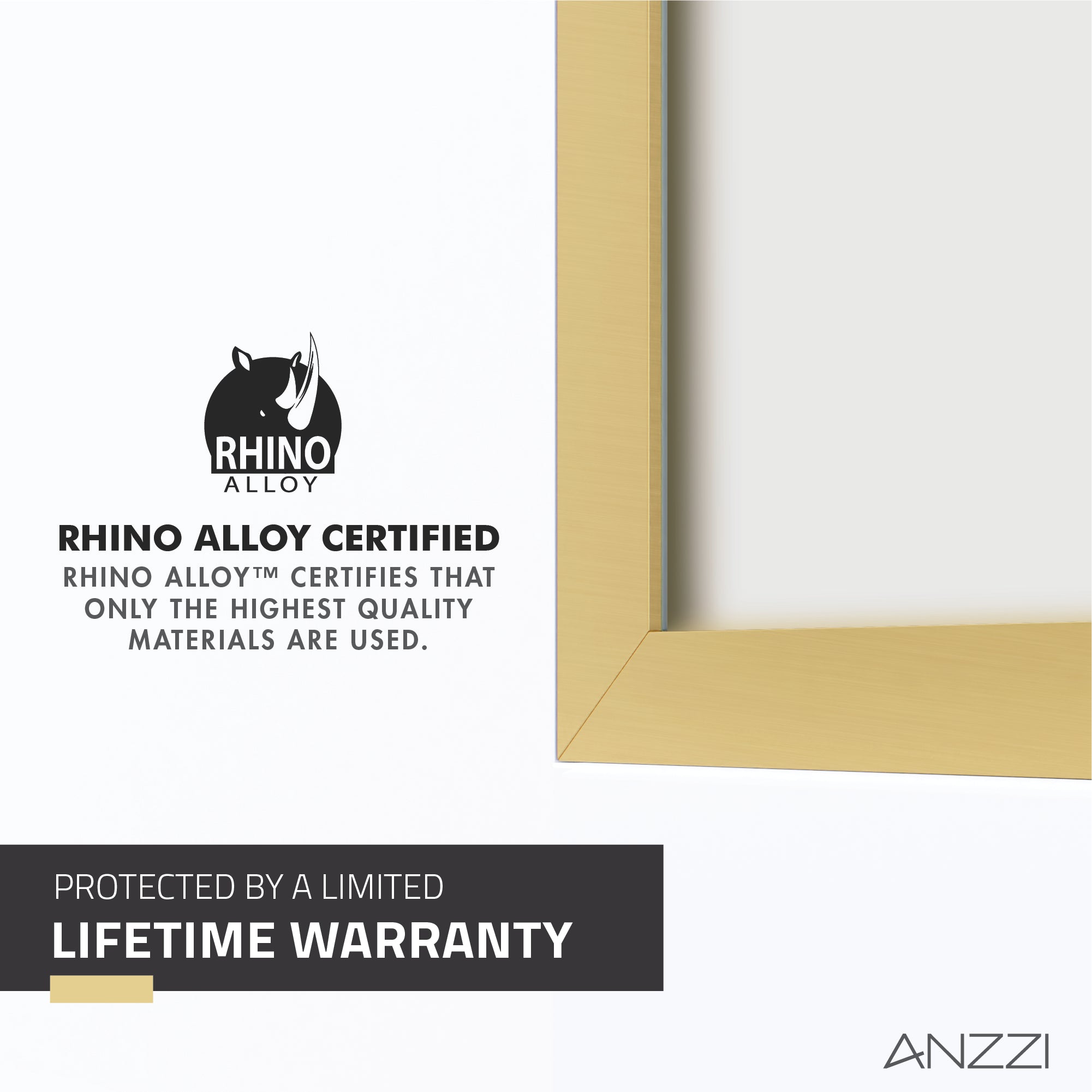 Veil Series 74 in. by 34 in. Framed Frosted Glass Shower Screen