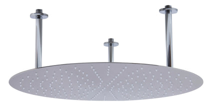 ALFI brand RAIN24R-BSS 24" Round Brushed Solid Stainless Steel Ultra Thin Rain Shower Head