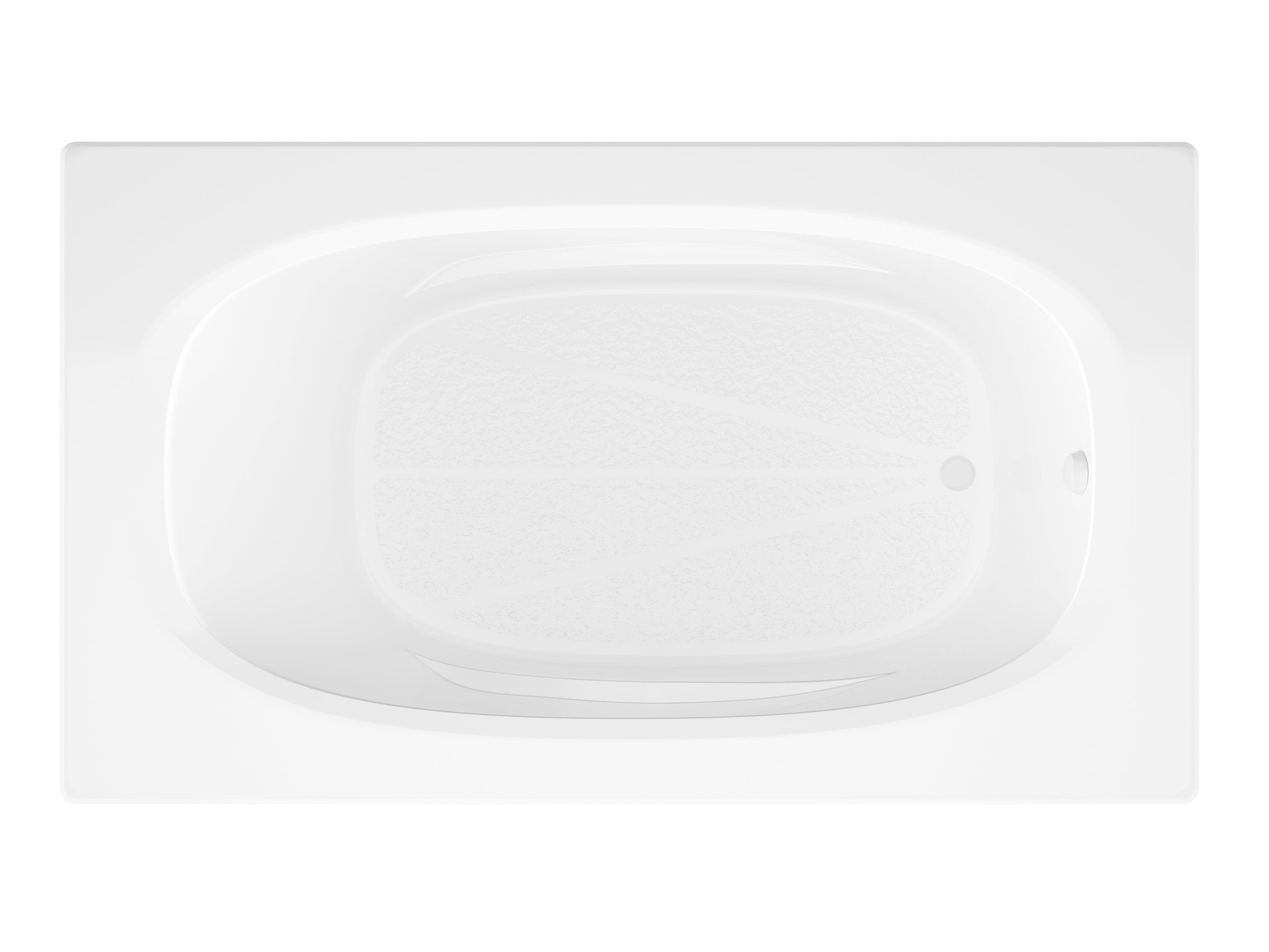 Atlantis Whirlpools Polaris 36 x 66 Rectangular Soaking Bathtub 3666PS