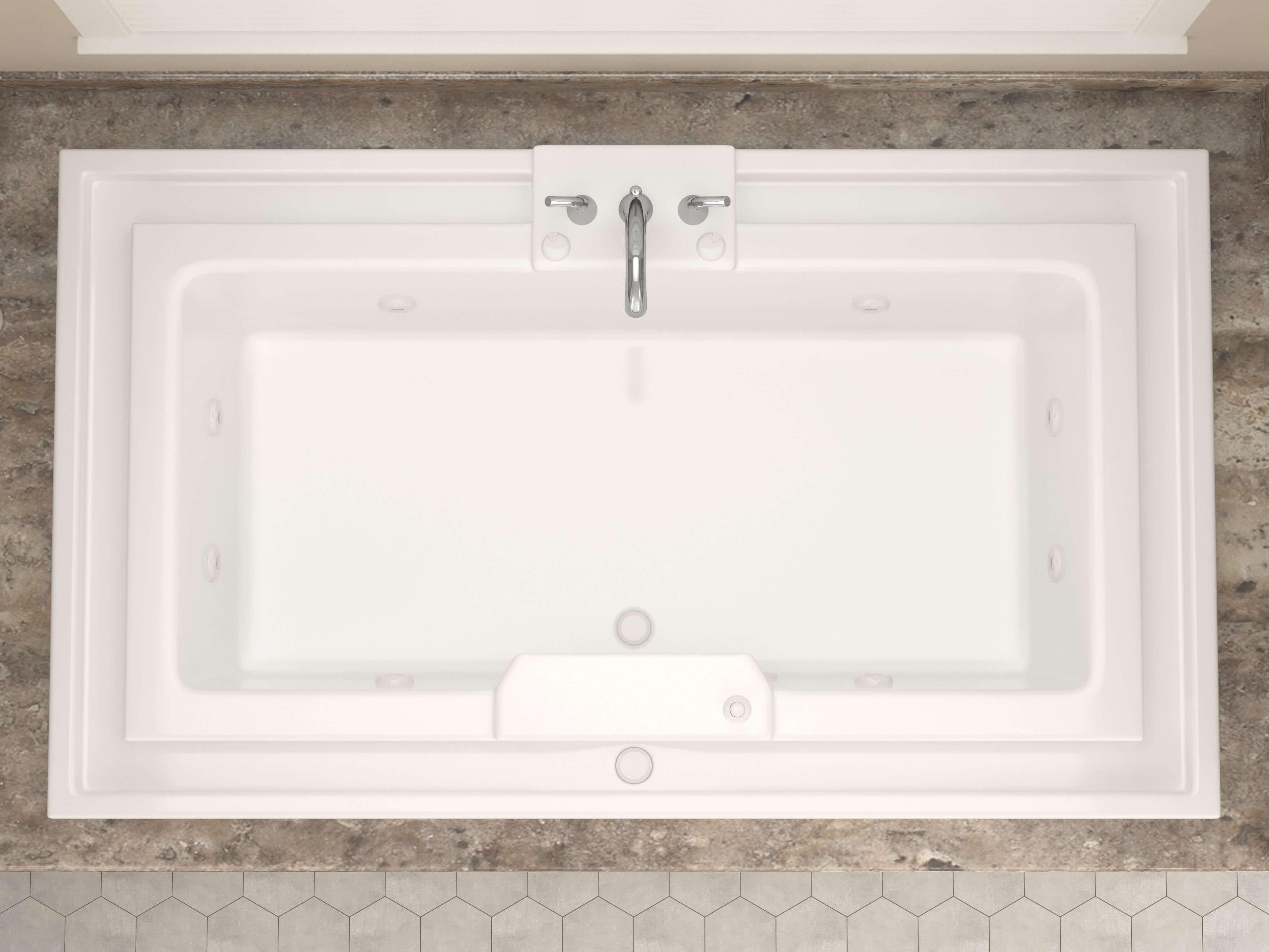 Atlantis Whirlpools Infinity 46 x 78 Endless Flow Whirlpool Jetted Bathtub