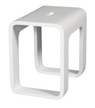 Load image into Gallery viewer, ALFI brand ABST99 White Matte Solid Surface Resin Bathroom / Shower Stool