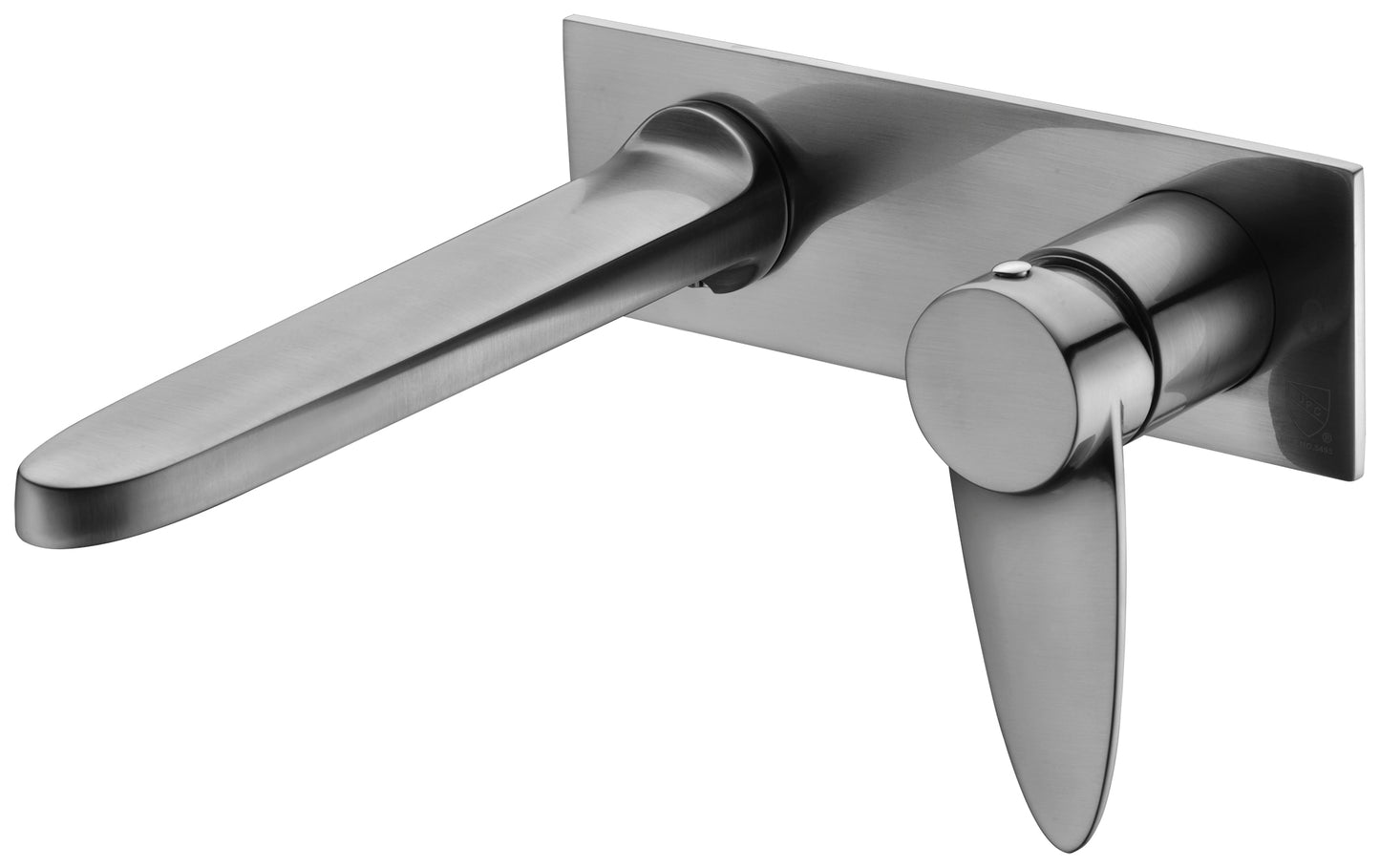 ALFI brand AB1772-BN Brushed Nickel Wall Mounted Modern Bathroom Faucet