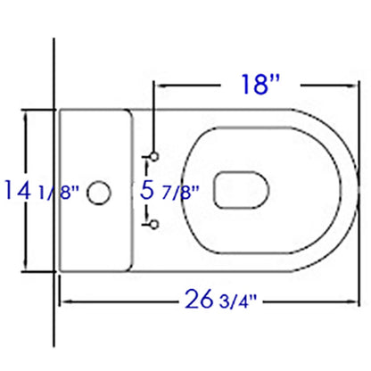 EAGO R-353SEAT Replacement Soft Closing Toilet Seat for TB353