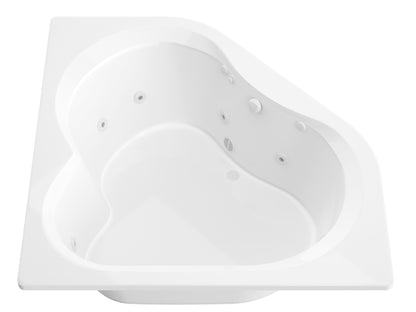 Atlantis Whirlpools Cascade 60 x 60 Corner Whirlpool Jetted Bathtub