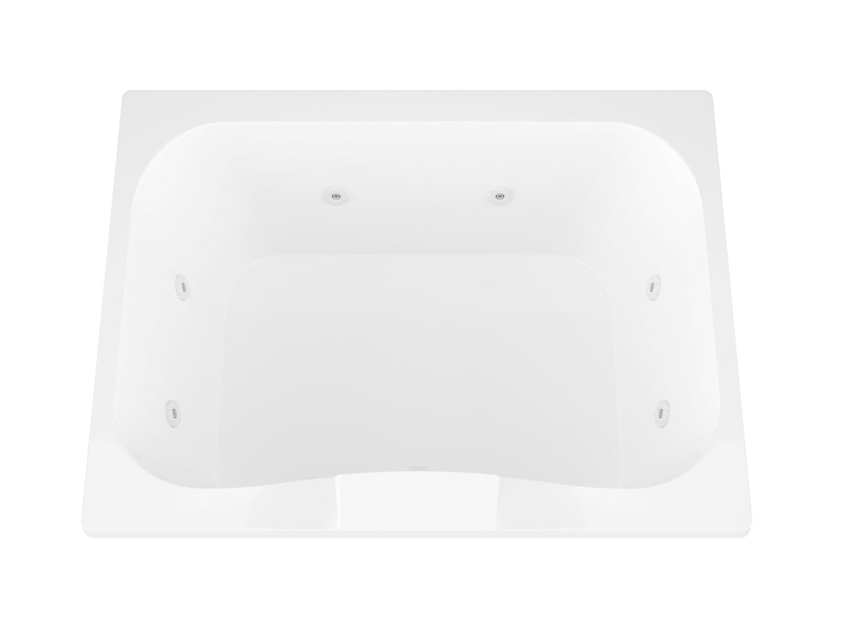 Atlantis Whirlpools Neptune 40 x 60 Rectangular Whirlpool Jetted Bathtub