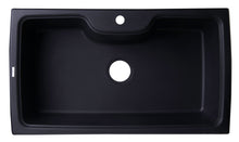 Load image into Gallery viewer, ALFI brand AB3520DI-BLA Black 35&quot; Drop-In Single Bowl Granite Composite Kitchen Sink
