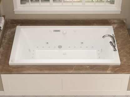 Atlantis Whirlpools Venetian Deluxe Series 41.625 x 72in. Air and Whirlpool Jetted Bathtub in White