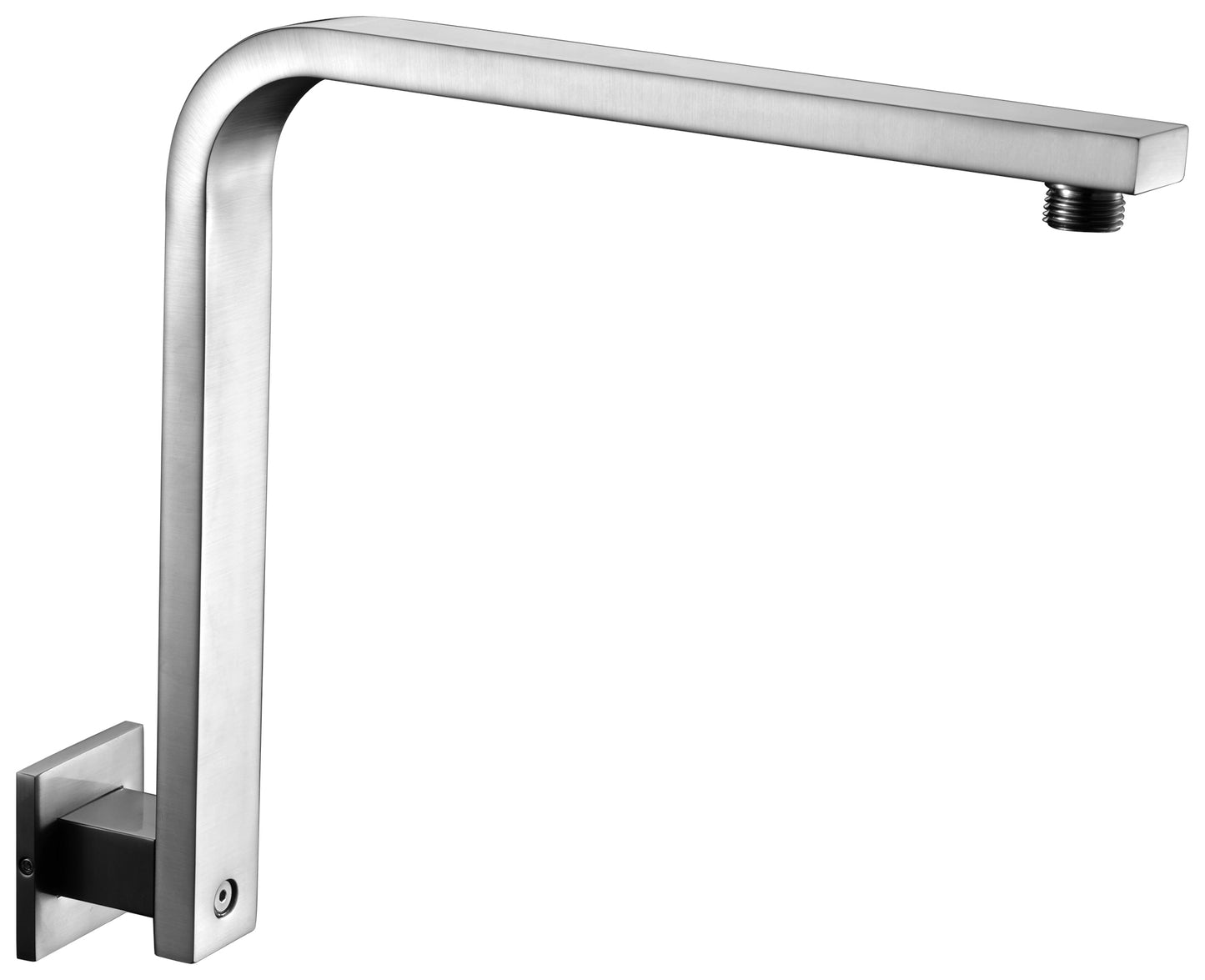 ALFI brand AB12GSW-BN Brushed Nickel 12" Square Raised Wall Mounted Shower Arm