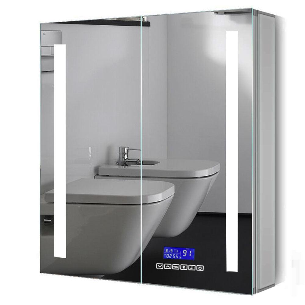 ALFI brand ABMC2630BT 26" x 30" Double Door LED Light Bluetooth Medicine Cabinet
