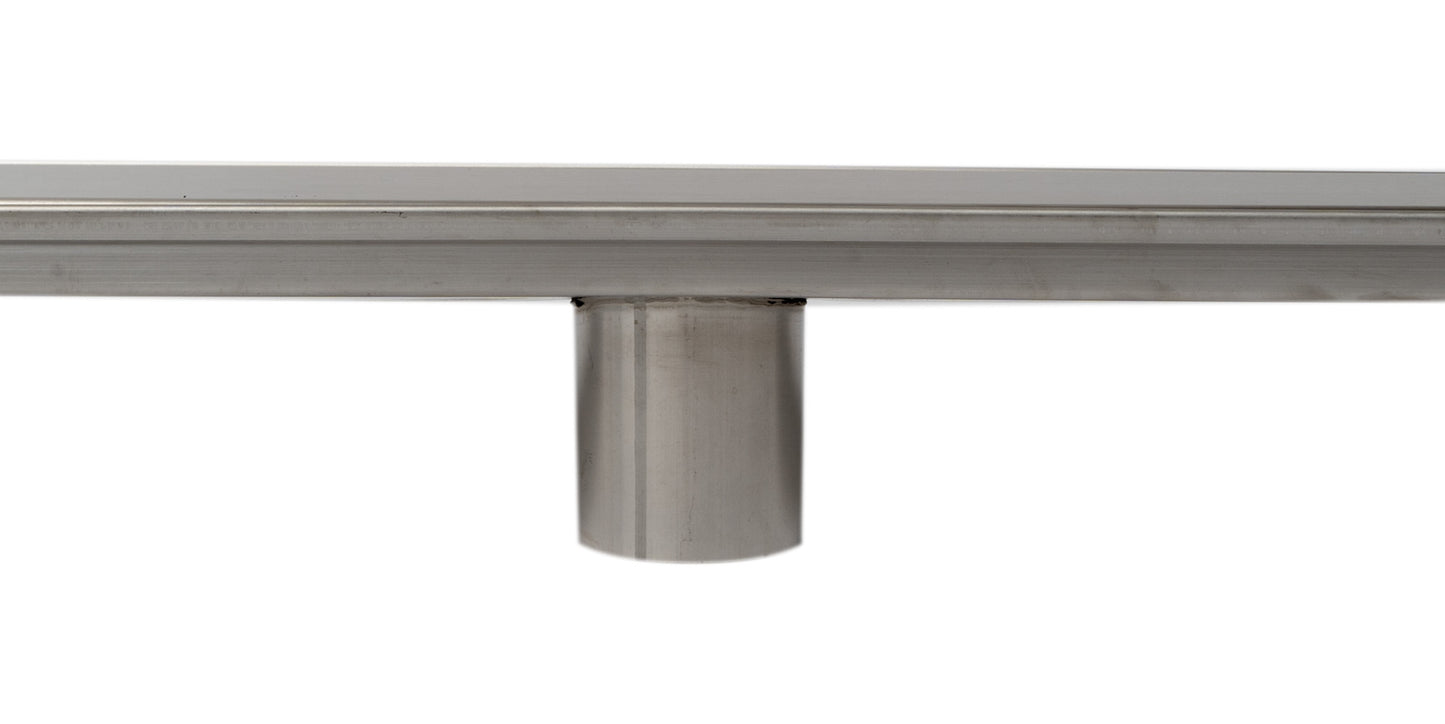 ALFI brand ABLD47B-BSS 47" Brushed Stainless Steel Linear Shower Drain with Solid Cover