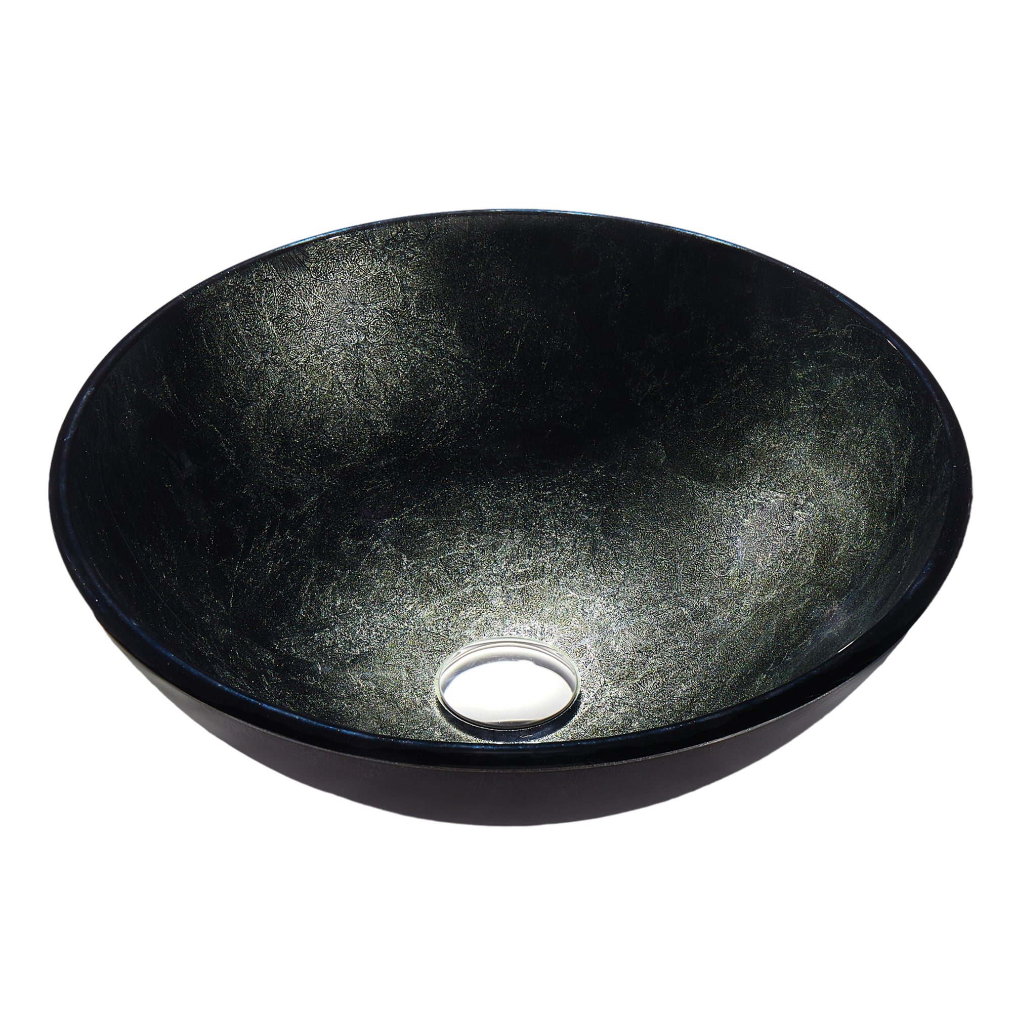 Amalfi Round Glass Vessel Bathroom Sink with Stellar