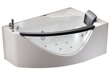 Load image into Gallery viewer, EAGO AM198ETL-L 5 ft Clear Rounded Left Corner Acrylic Whirlpool Bathtub