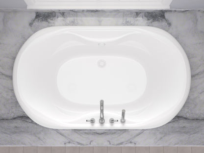 Atlantis Whirlpools Indulgence 41 x 70 Oval Soaking Bathtub